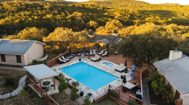 The Blair House Inn, a bed and breakfast located in Wimberley, Texas